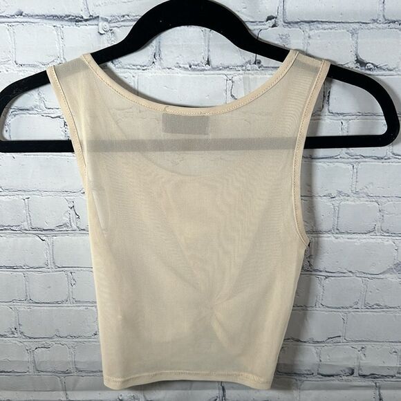 🌼 Lux LA Cream Crop Top - Size Small - Picture 3 of 3
